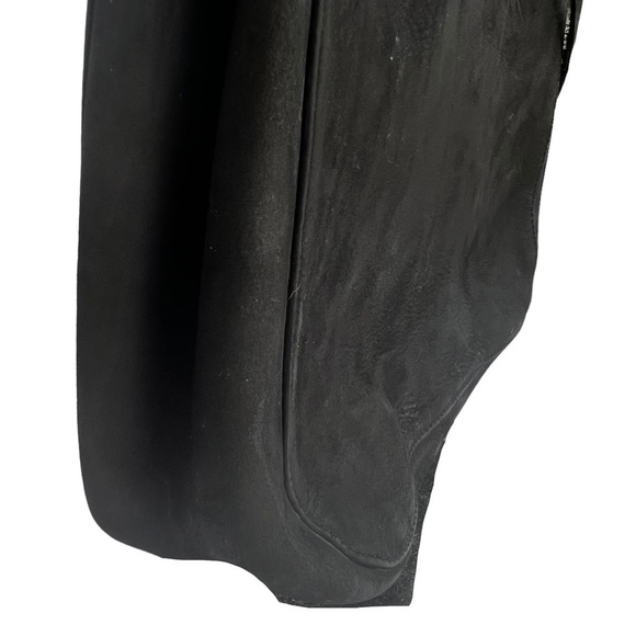 Black suede Ferragamo with pouch - Picture 6 of 7